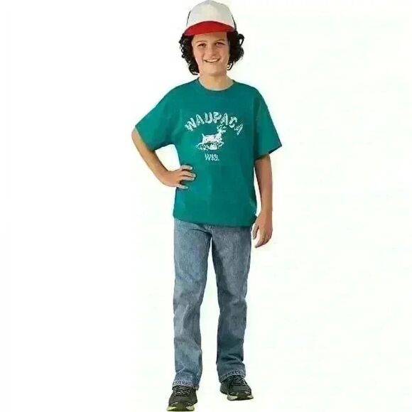 Halloween Stranger Things adult’s Dustin's Waupaca‎ T-Shirt Kit size XL - Picture 1 of 5